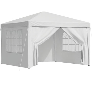 Instahut Pop Up Gazebo 3x3m White UV Resistant Portable Outdoor