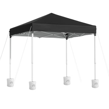 Instahut Pop Up Gazebo 2x2m UV Water Resistant Patio Garden Shade Black