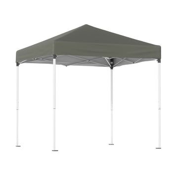 Instahut Pop Up Gazebo 2x2m Outdoor Grey UV Resistant Portable