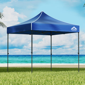 Instahut Pop Up Gazebo 500D Oxford Waterproof 3x3m Blue