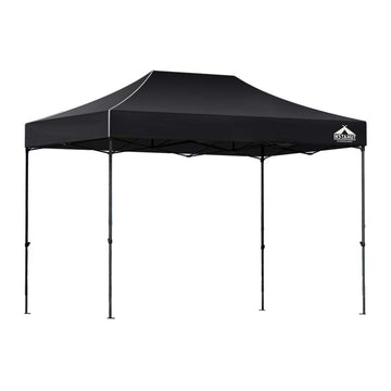 Instahut Pop Up Marquee Gazebo 3x4.5m 500D Oxford Black