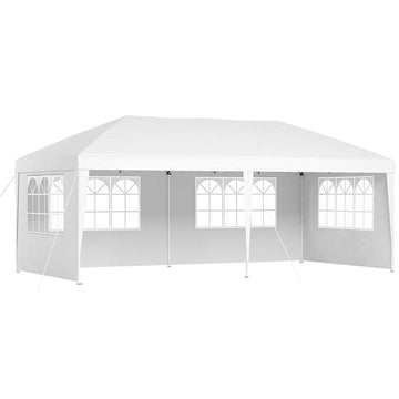 Instahut Pop Up Gazebo 3x6m Wedding Marquee Tent White UV Resistant