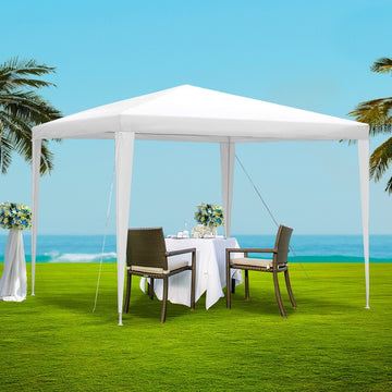 Instahut Pop Up Gazebo 3x3m UV Resistant with Bonus Carry Bag White