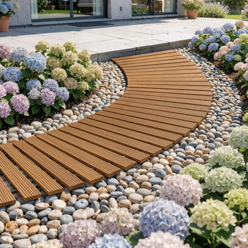 Gardeon Cedar Garden Roll-Out Walkway 240cm Brown