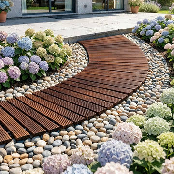 Gardeon Cedar Garden Roll-Out Walkway 240cm Charcoal Brown