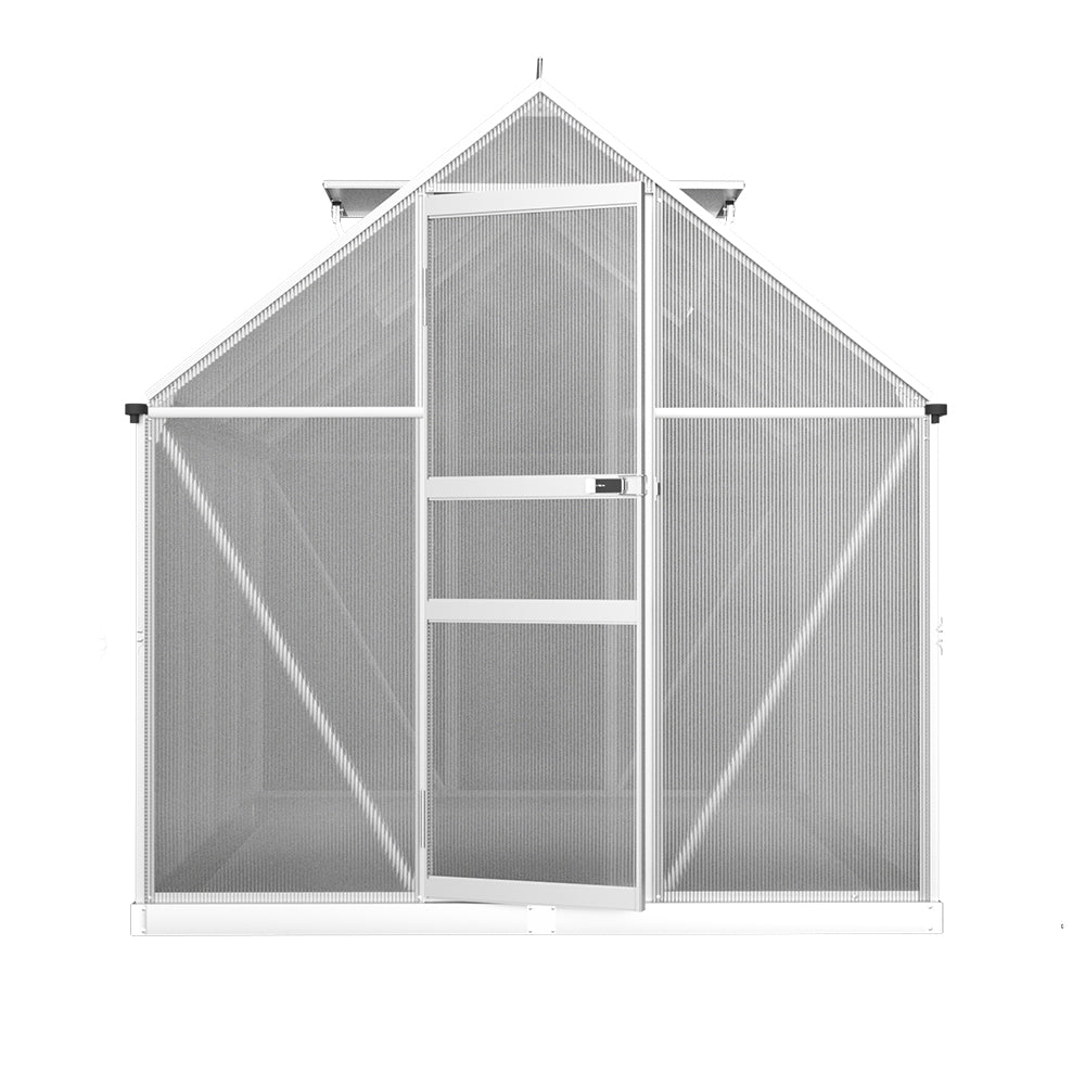 Green Fingers Aluminium Greenhouse UV-Resistant 8.97m³ Compact