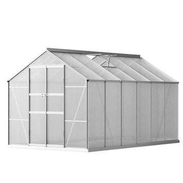 Green Fingers Aluminium Greenhouse with Lockable Double Doors 17.4m³