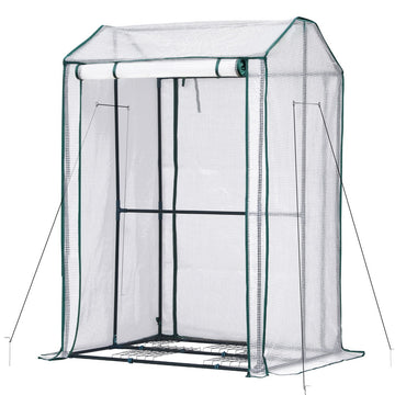 Green Fingers Mini Greenhouse PE Cover with Roll-Up Door 1.5m