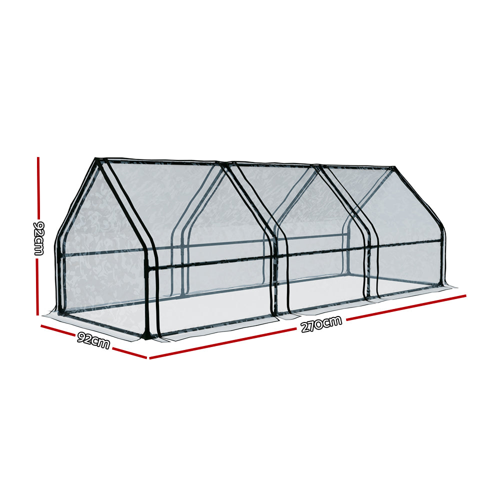 Green Fingers Walk-In Greenhouse for Year-Round Plant Protection 2.7m