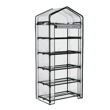 Greenfingers 5-Tier Shelving Greenhouse for Deck and Patio 189cm