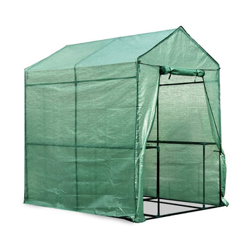 Greenfingers Walk-in Greenhouse 1.2x1.9M 4-Shelf