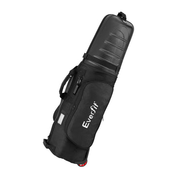 Everfit Golf Travel Bag with Wheels Hard Case 135cm Black