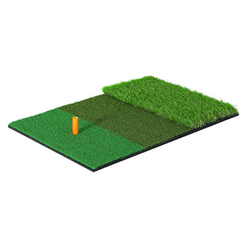 Everfit 3 in 1 Golf Hitting Mat Portable Turf Training Green 40x60cm