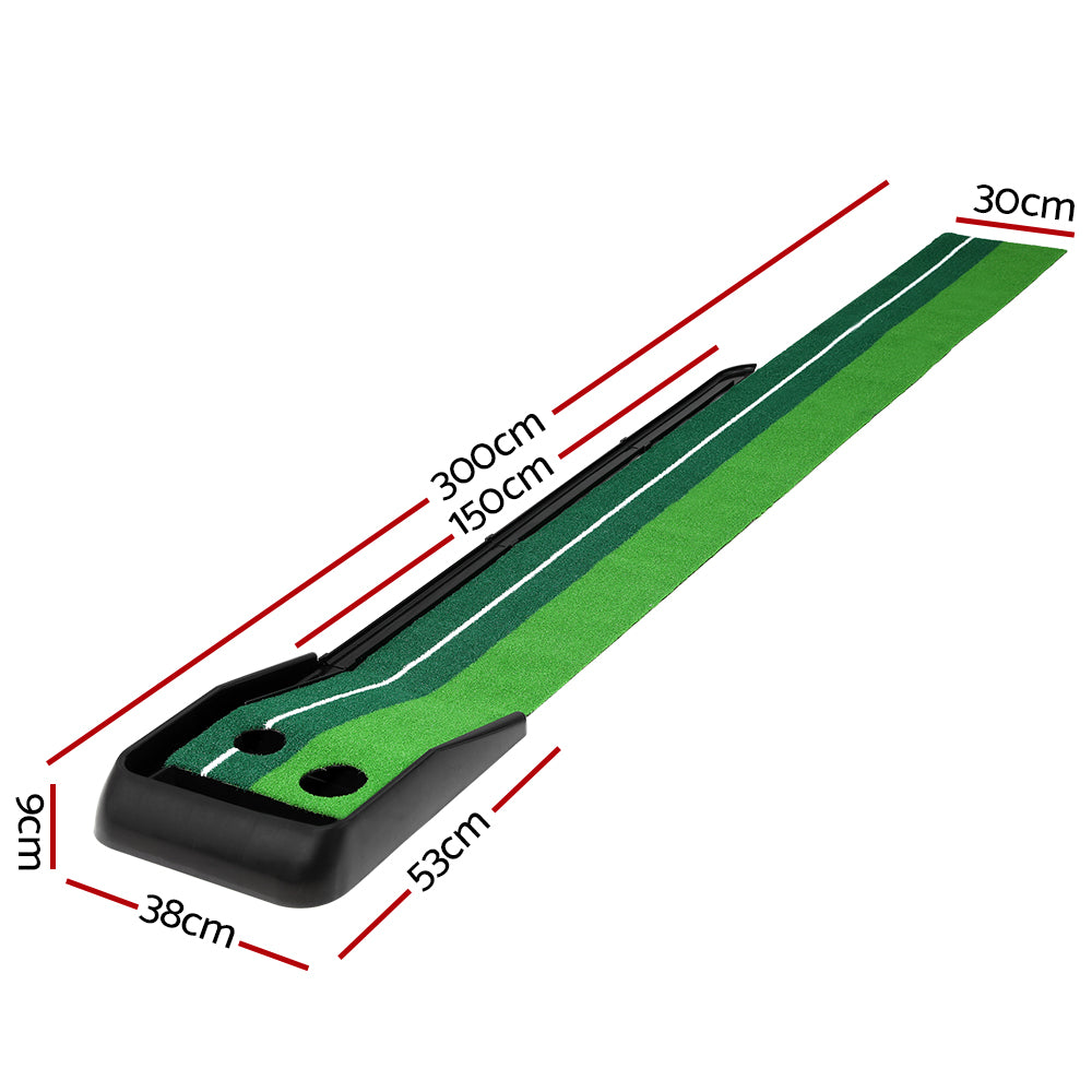 Everfit Golf Putting Mat with Auto Return 3m Indoor Outdoor