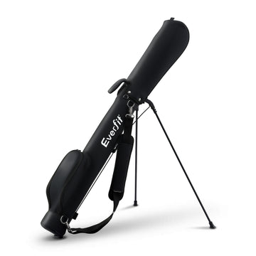 Everfit Lightweight Golf Stand Bag Microfiber Leather With Insulated Pocket 126cm