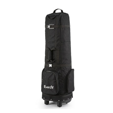Everfit Portable Golf Club Travel Bag Foldable 900D With Roller Wheels 138cm