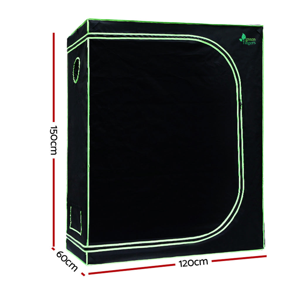 Green Fingers Indoor Grow Tent for Hydroponics 120x60x150cm