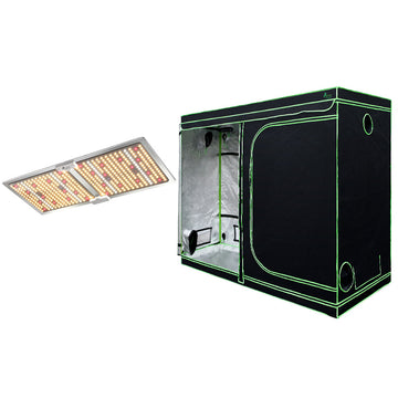 Greenfingers Hydroponics Grow Tent 220W LED Full Spectrum 2.4M Wide