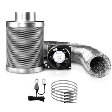 Green Fingers 6 inch Ventilation Kit with Carbon Filter and Ducting 5m