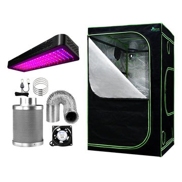 Greenfingers Complete Grow Tent Kit with LED Light and Ventilation 120x120x200cm