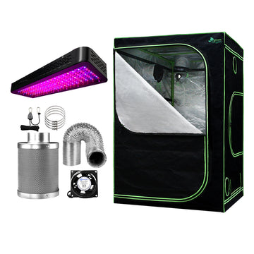 Greenfingers Indoor Grow Tent Kit with LED Light and Ventilation 150x150x200cm