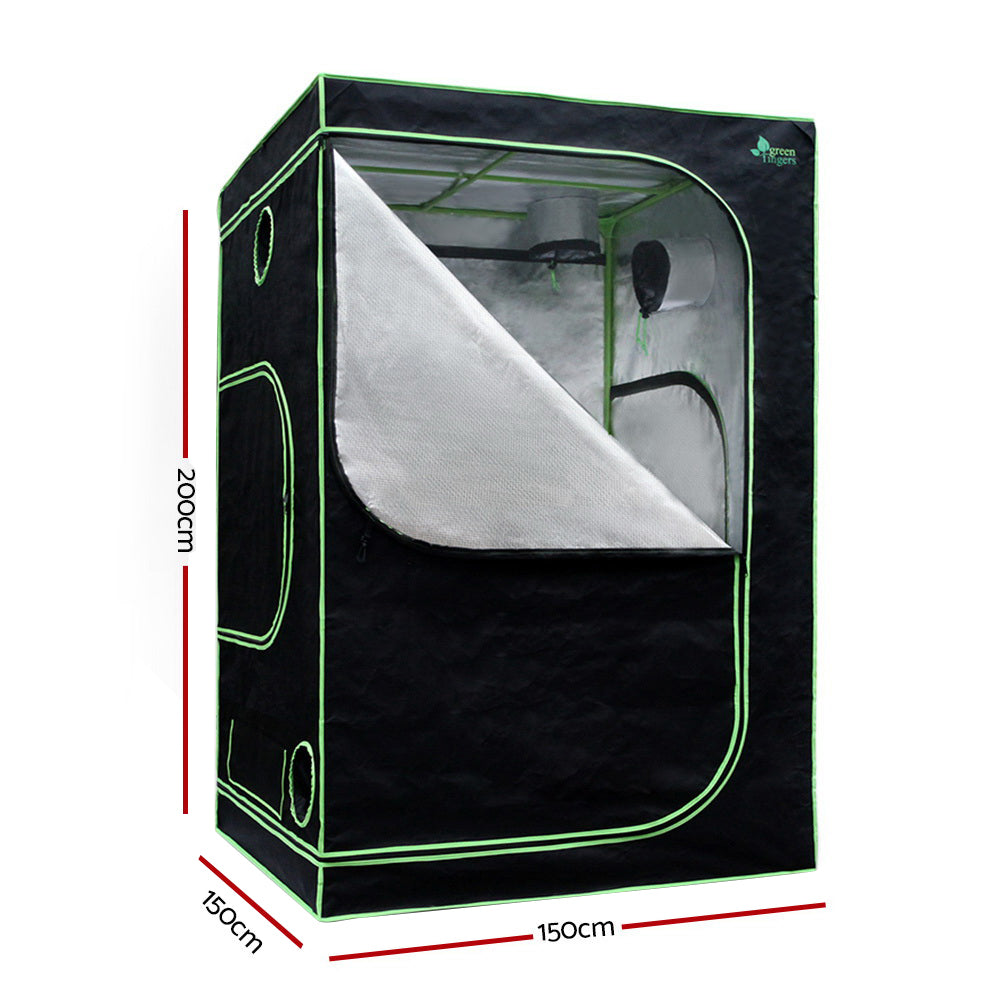 Greenfingers Indoor Grow Tent Kit with LED Light and Ventilation 150x150x200cm