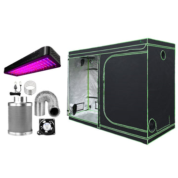 Greenfingers Indoor Grow Tent Kit with LED Light and Ventilation 280x140x200cm