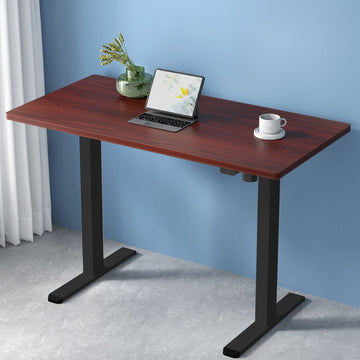 Artiss Motorised Standing Desk Height Adjustable 140cm Walnut