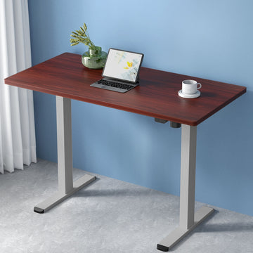 Artiss Motorised Standing Desk Height Adjustable 140cm Walnut