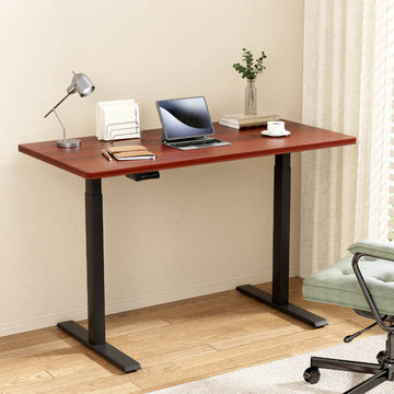 Artiss Standing Desk Dual Motor Walnut 140CM