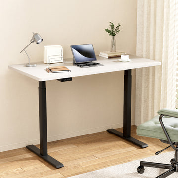 Artiss Motorised Standing Desk White 120cm Dual Motor Height Adjustable