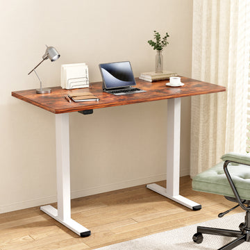 Artiss Electric Sit Stand Desk Motorised Dual Motor White 140cm
