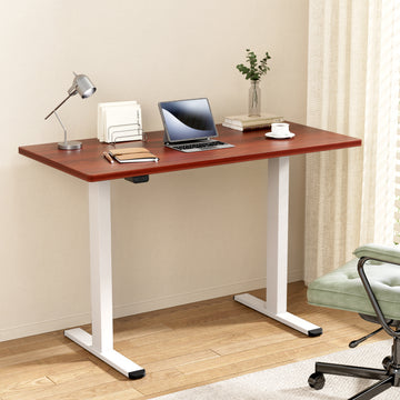 Artiss Motorised Standing Desk Dual Motor 140cm Walnut