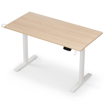 Artiss Motorised Standing Desk Touch Control Height Adjustable Oak 140cm