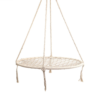 Gardeon Hammock Chair Nest Swing 120kg Capacity Cream