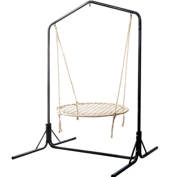 Gardeon Hammock Chair with Steel Stand 360 Rotation 100cm