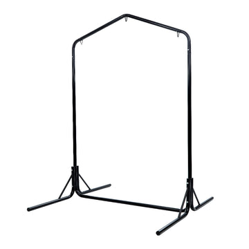 Gardeon Steel Hammock Chair Stand 200kg Capacity Black