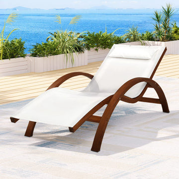 Gardeon Sun Lounge Recliner with UV Resistant Textilene Mesh