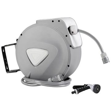 Vortaz Retractable Garden Hose Reel 20M Wall Mount Auto Rewind