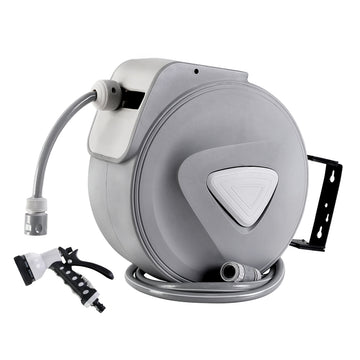 Vortaz Retractable Garden Hose Reel 30M Wall Mount Auto Rewind