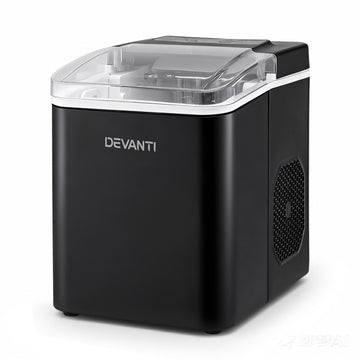 Devanti Portable Ice Maker 12kg Self Cleaning Black