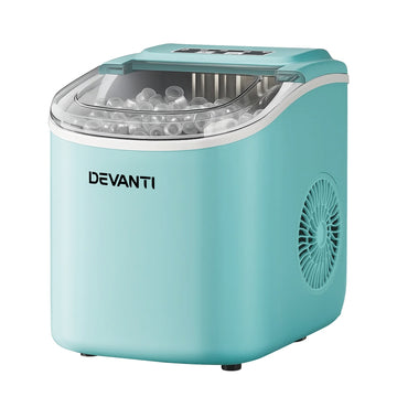 Devanti Ice Maker 12kg Self Cleaning Countertop Green