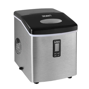 Devanti Portable Ice Maker Machine 15kg Silver