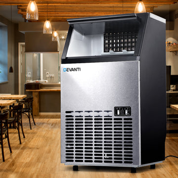 Devanti Commercial Ice Maker 60kg Stainless Steel