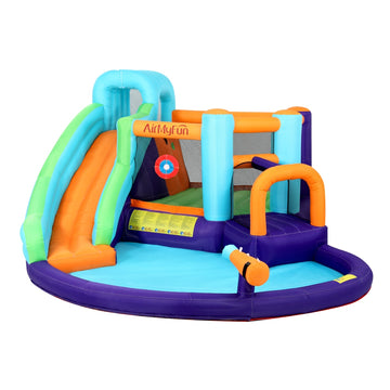 AirMyFun Inflatable Kids Water Park Slide Castle Outdoor