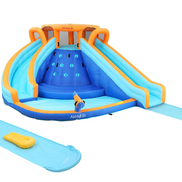 AirMyFun Inflatable Water Park Double Slide 465cm x 390cm