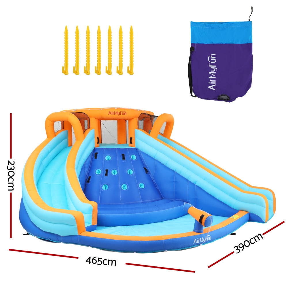 AirMyFun Inflatable Water Park Double Slide 465cm x 390cm