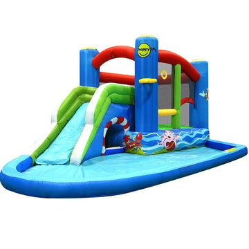 Happy Hop Kids Outdoor Inflatable Water Slide Bouncer 480cm