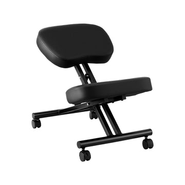Artiss Ergonomic Kneeling Chair with Foam and PU Leather Knee Pad Black