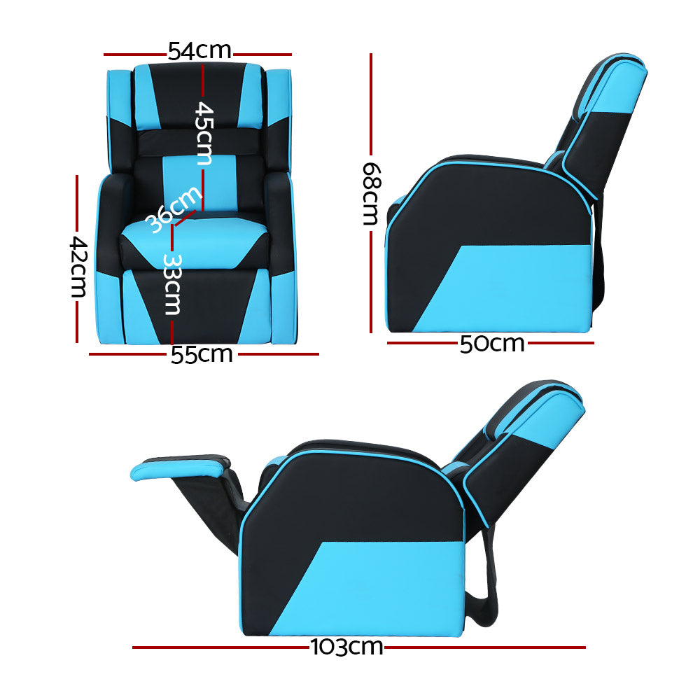Keezi Kids Gaming Chair PU Leather Recliner Sofa